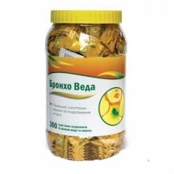 Бронхо Веда мед и лимон леденцы №300