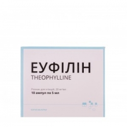 Еуфилин раствор 20мг/мл 5мл