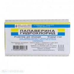 Папаверина гидрохлорид раствор для иньекций 2%